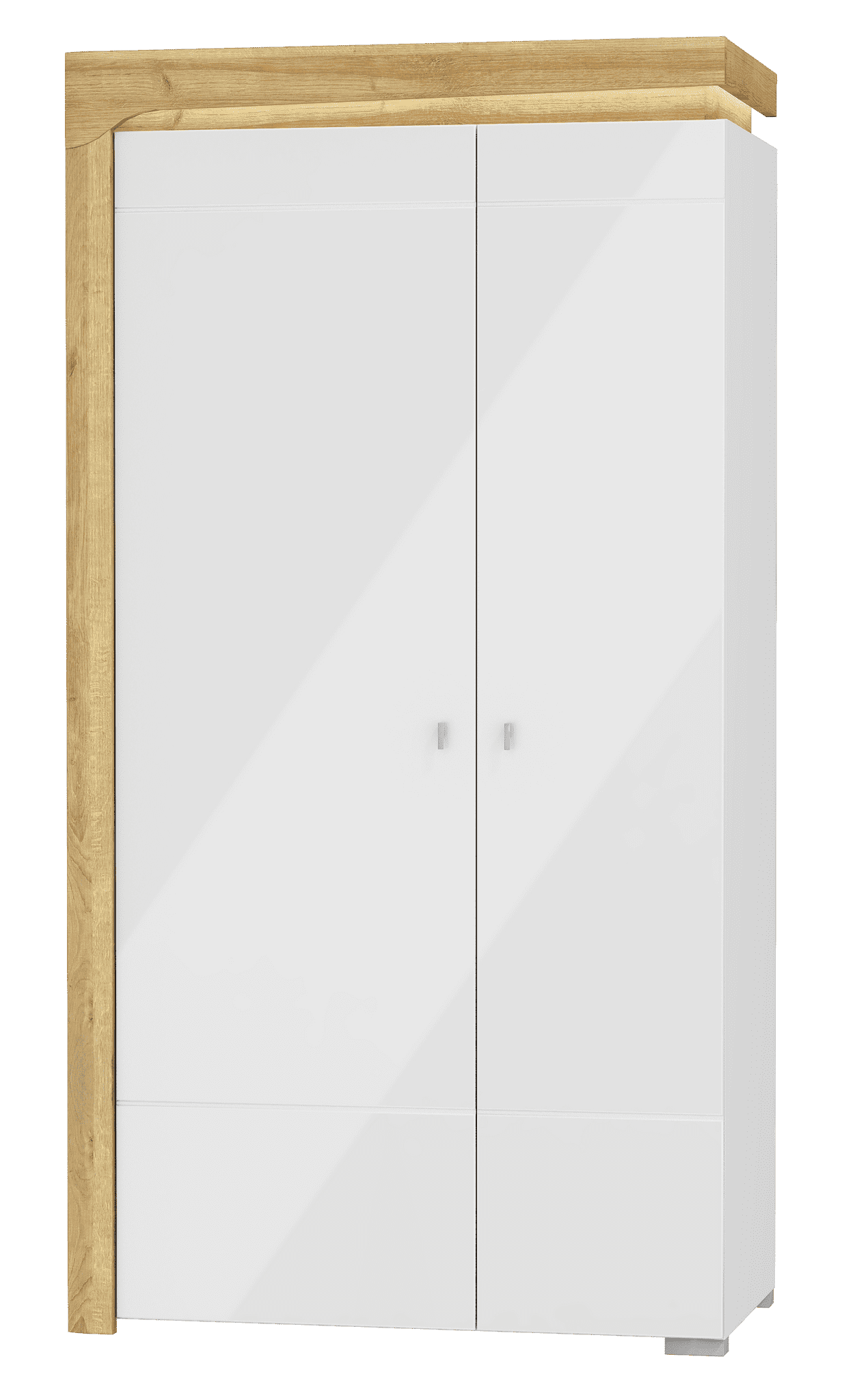 Wenor Oak & White Wardrobe - LED Lights