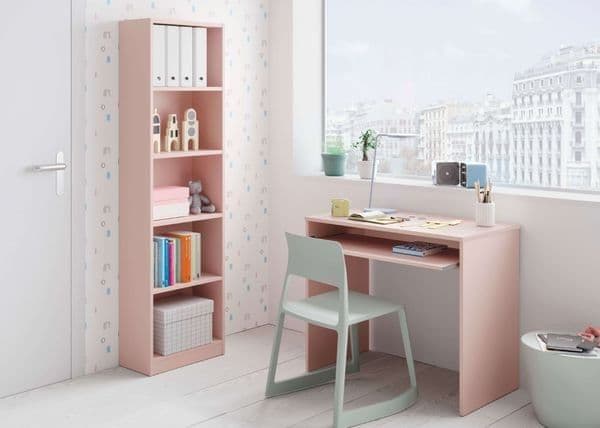 Toral Pink Computer Desk - Compact Office