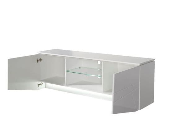 Elix White Gloss TV Cabinet - Modern Design