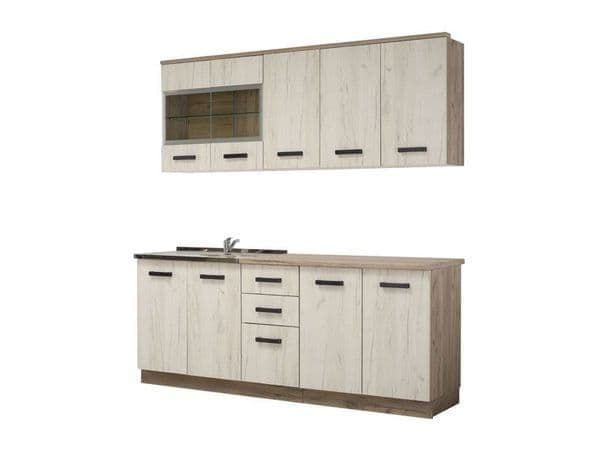 Orin White & Oak Kitchen Unit - Modern Storage