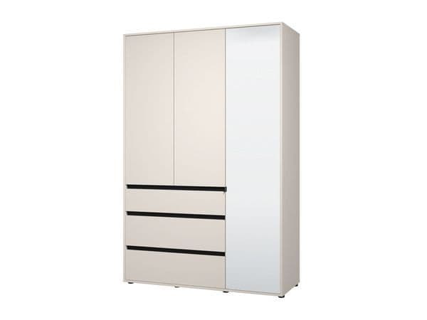 Daral Cashmere Mirrored Wardrobe - 3 Door