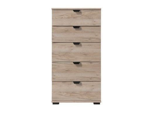 Wenen Oak 5-Drawer Chest - Narrow
