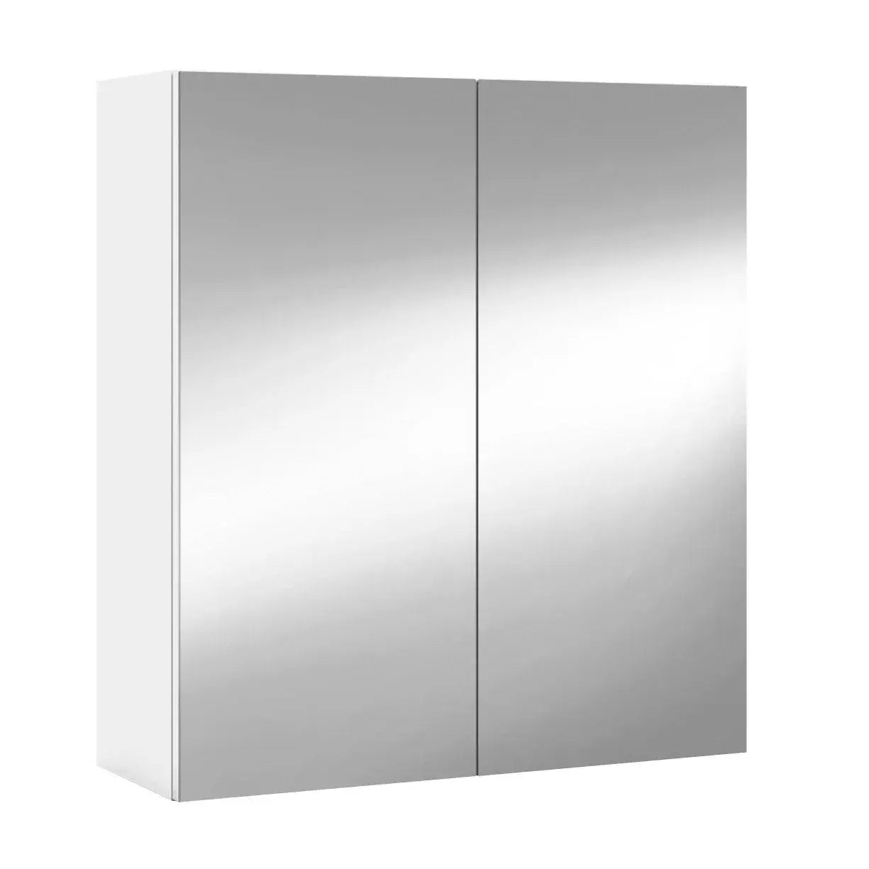 Ilus White Bathroom Cabinet - Mirrored, 2 Door