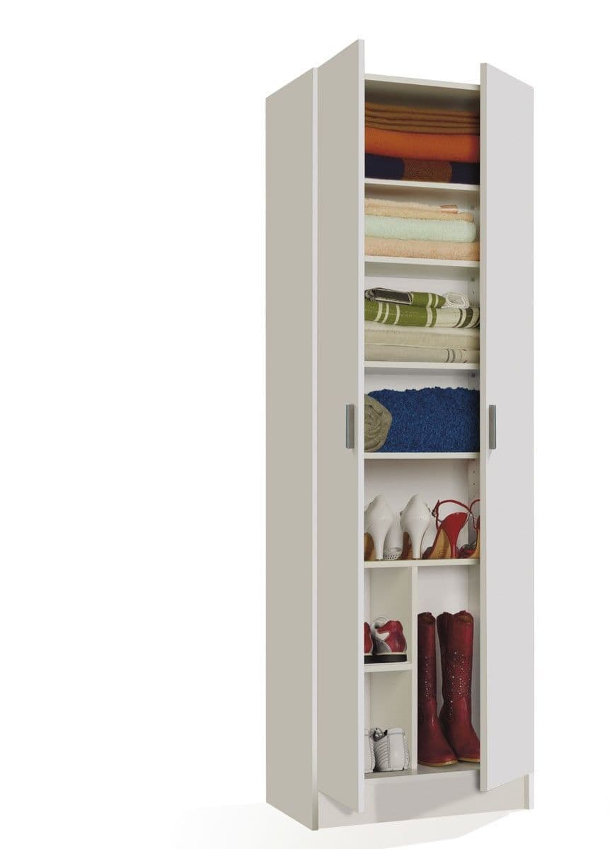 Wenil White Wide Cupboard - Multi-Purpose