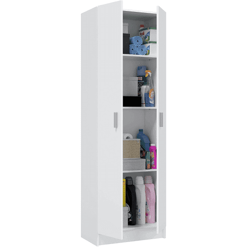 Alel White Shoe Cupboard - 2 Door