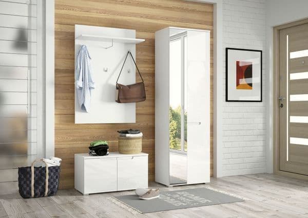 Yelil White Hallway Cupboard - Storage
