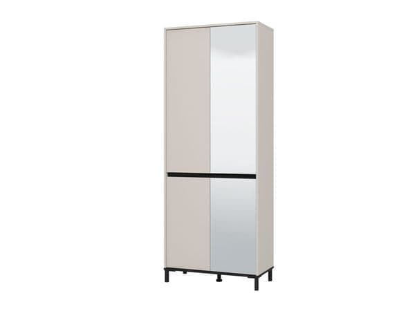 Quinen Cashmere Shoe Cabinet - Mirrored, 40 Pair
