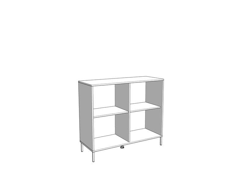 Norel Oak & Black Sideboard - Small