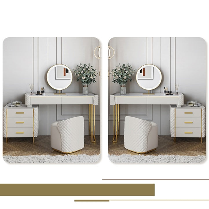 Duran Dressing Table With LED Mirror, Cream