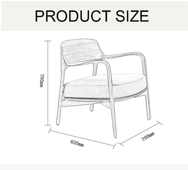 Hans Wegner Inspired Armchair, Dark Oak, Clearance-Weilai Concept