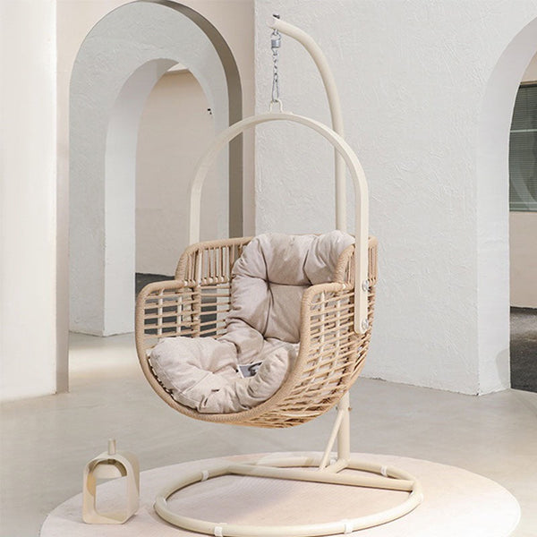 Galilea Rattan Garden Hanging Egg Chair with Stand, Indoor / Outdoor Furniture | Weilai Concept