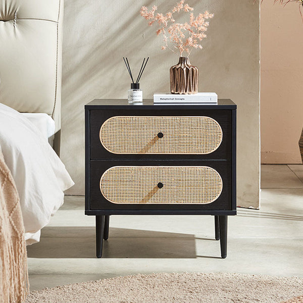 Matthew Bedside Table, Rattan-Weilai Concept
