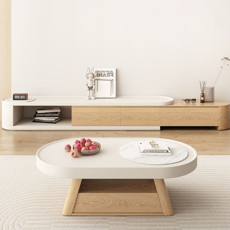 Quentina Coffee Table Set, With TV Stand-Weilai Concept
