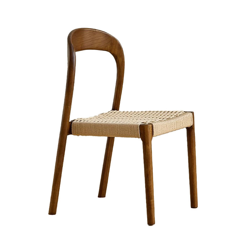 Bonnie Dining Chair, Rattan & Solid Wood-Weilai Concept