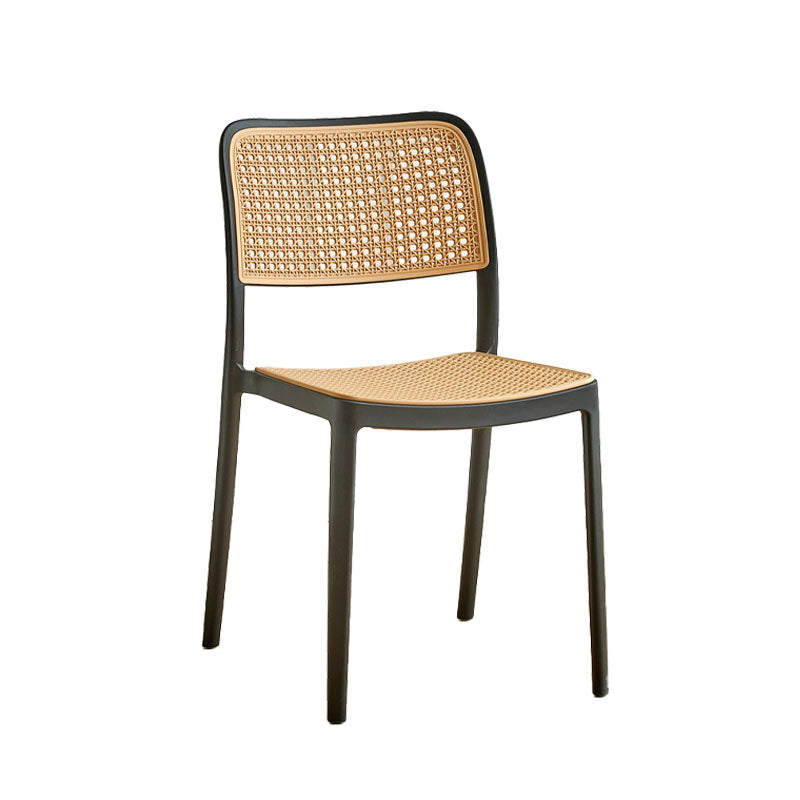 Ann Rattan Style Dining Chair, Plastic-Weilai Concept