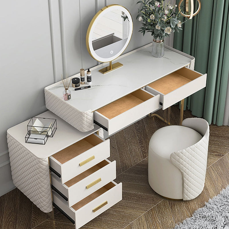 Duran Dressing Table With LED Mirror, Cream
