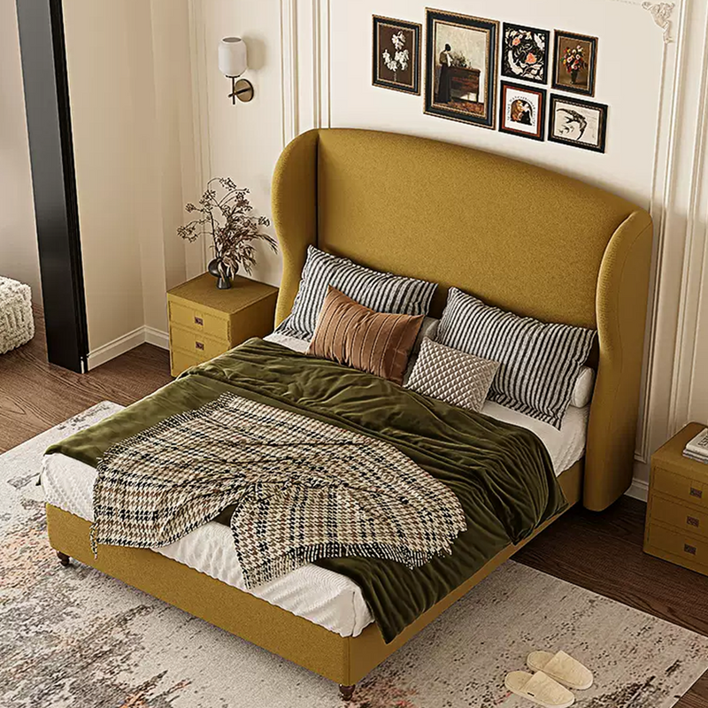 Amara High Headboard Double Bed-Weilai Concept