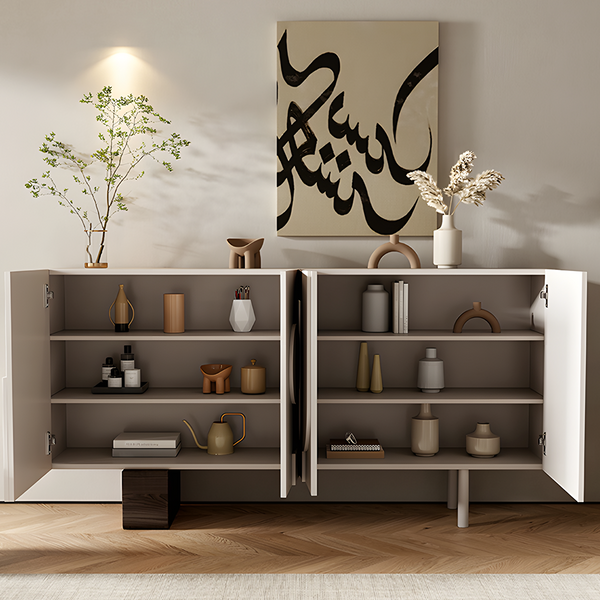 Fernanda Narrow Sideboard, Bedroom Sideboard, Cream-Weilai Concept