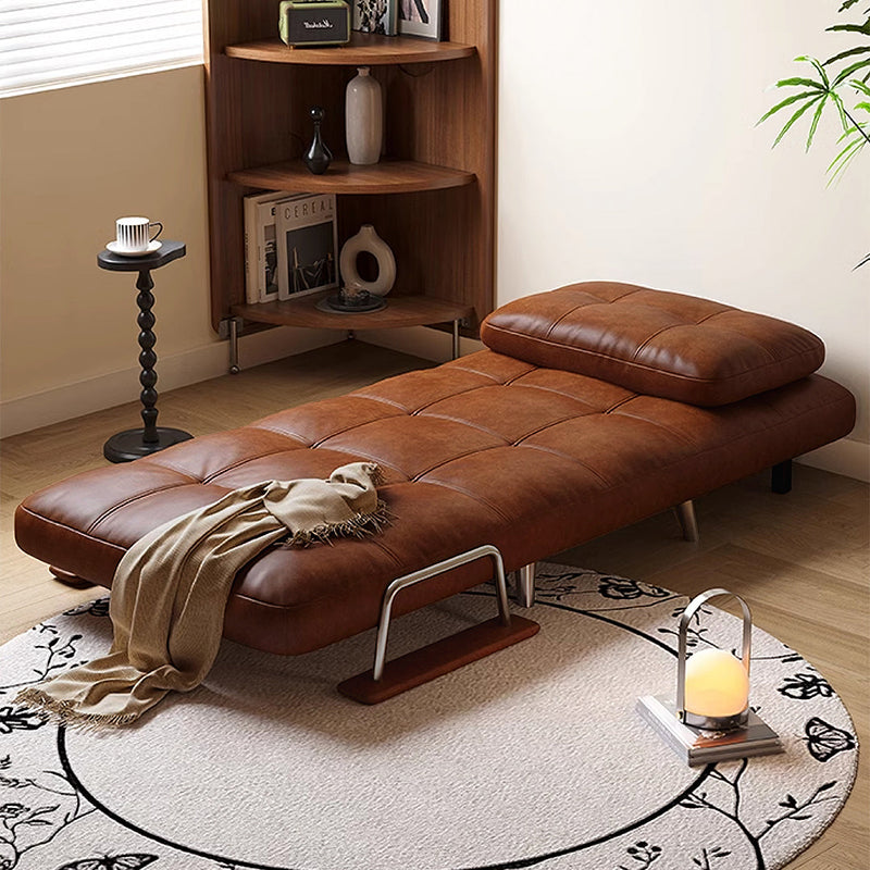 Riley Single Sofa Bed, Two Seater Sofa Bed, Black Leather
