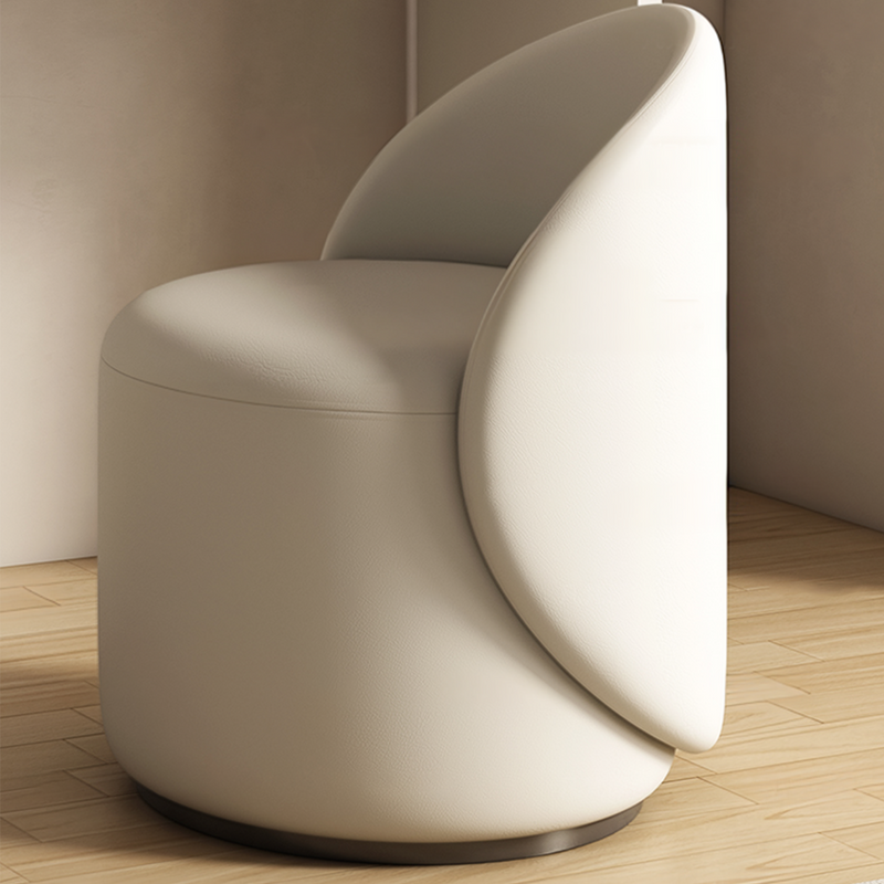 Penelope Dressing Table And Stool, With LED Mirror, Cream