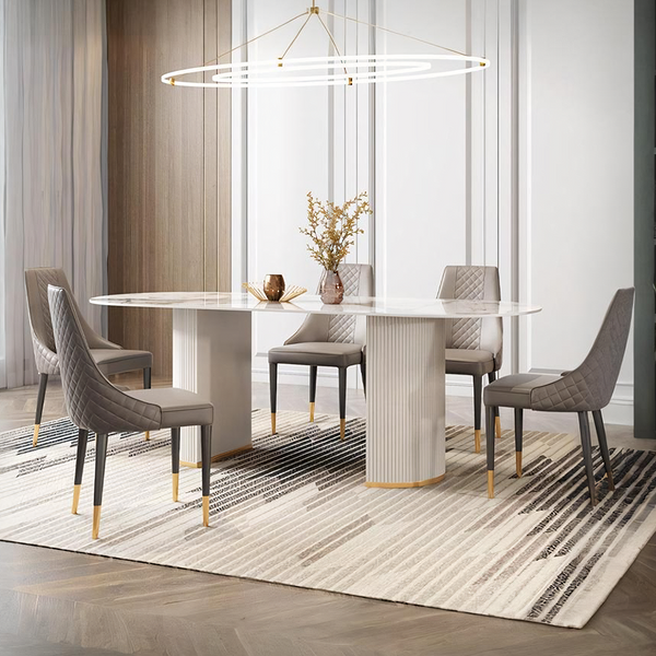 A Set of 2 Costanza Matching Dining Chairs, Grey For Clearance