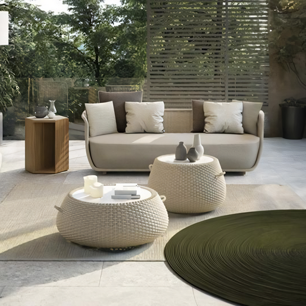 Eusden Rattan Outdoor Sofa Set, Outdoor Furniture
