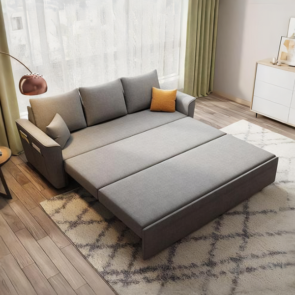 Gertrude Sofa Bed Single Seater, Two Seater, Linen