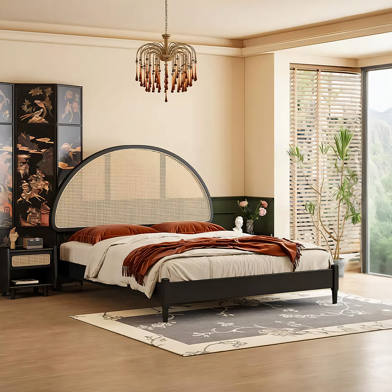 Heather King Size / Super King Size Bed, Rattan