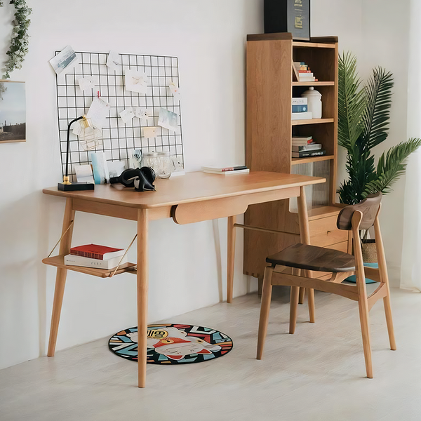 Y72 Oak Office Desk, Three Woods Available