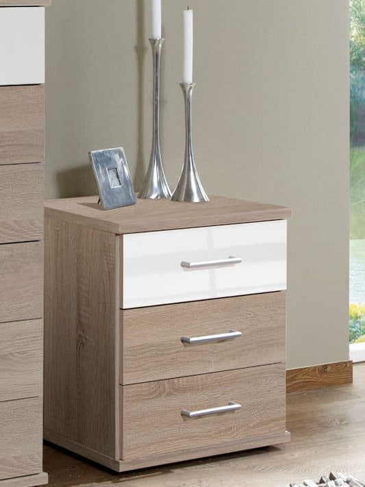 Selix 3-Drawer Bedside Table - Modern Design