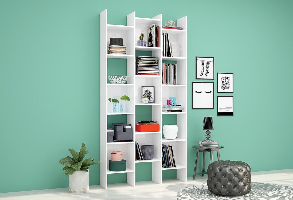 Norus Modern Cadiz Bookcase - Storage Shelf