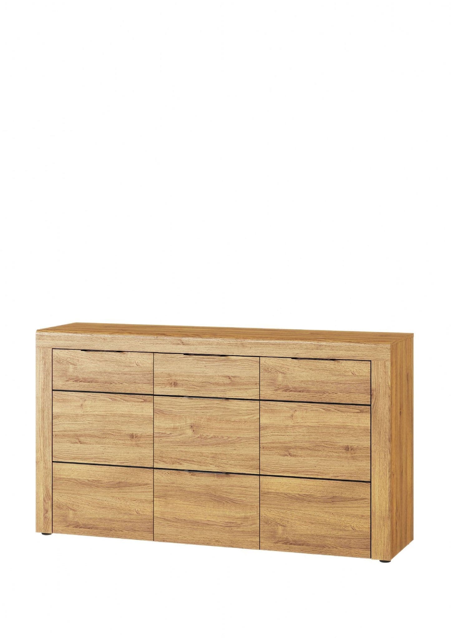 Garis Oak Sideboard - 3 Drawer Storage