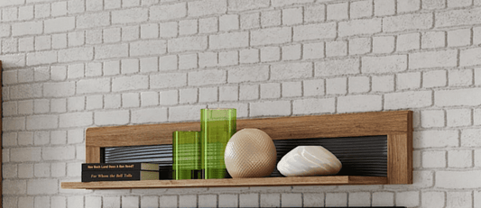 Norum Oak Wall Shelf - Floating Storage