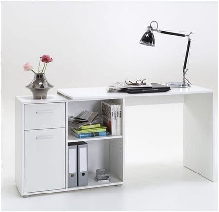 Jaras White Desk - Home Office Furniture