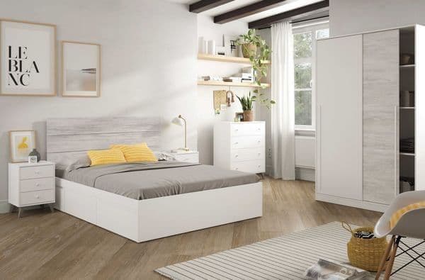 Ralix White Sliding Wardrobe - 2 Door, 120cm
