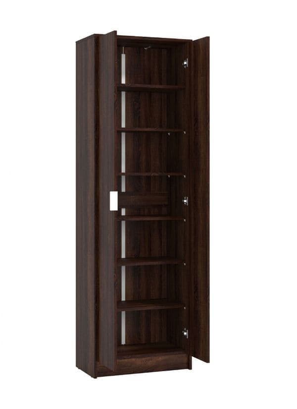 Lorum Dark Brown Utility Cupboard - 2 Door