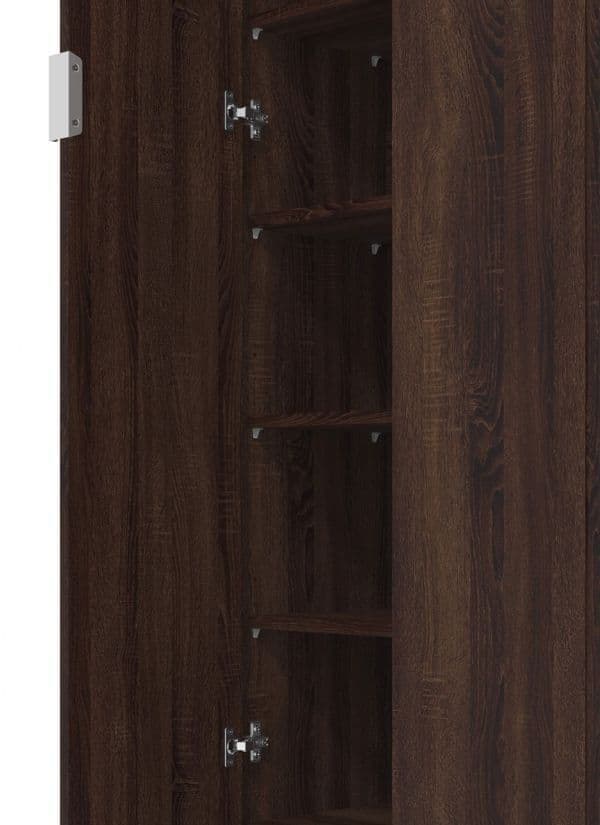 Lorum Dark Brown Utility Cupboard - 2 Door