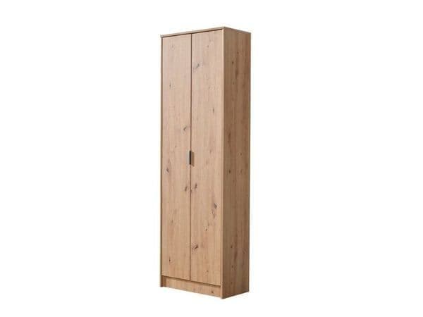 Ralen Oak Shoe Cupboard - Tall Storage