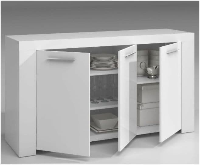 Zoros White Sideboard - Modern Storage
