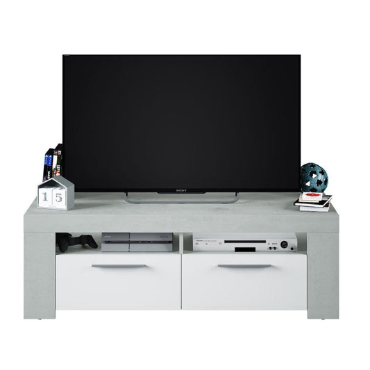 Noror White & Grey TV Cabinet - Entertainment Unit