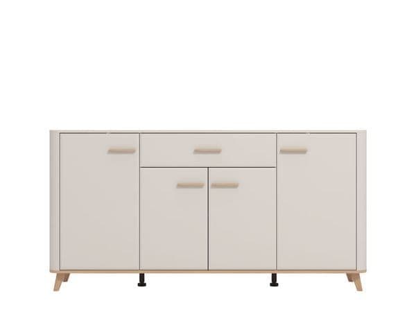 Kelar Cashmere & Oak Sideboard - 4 Door, 180cm