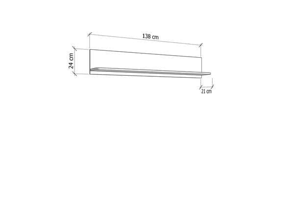 Jaren Cashmere Floating Shelf - Wall Mounted