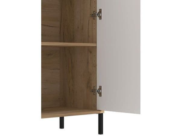 Kelin Grey Oak Sideboard - Short Slatted