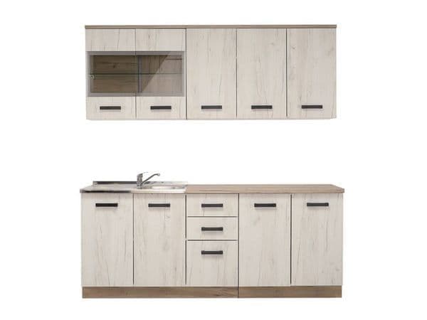 Orin White & Oak Kitchen Unit - Modern Storage