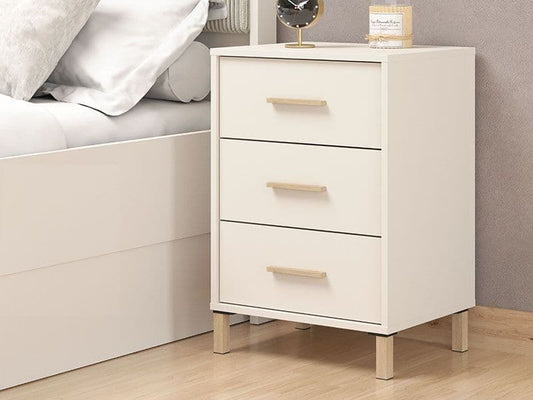 Oren Cashmere & Oak Bedside Table - Modern