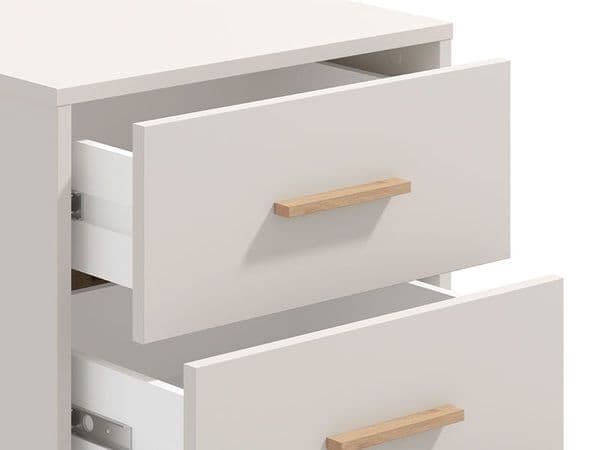 Oren Cashmere & Oak Bedside Table - Modern