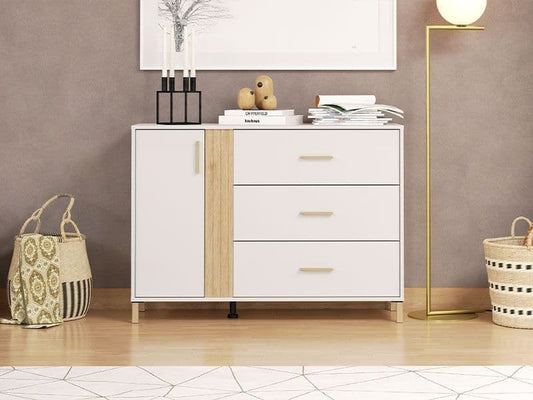 Quinion Cashmere & Oak Chest of Drawers