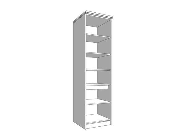 Vorur Grey & Oak Larder Unit - 3 Door, 60cm