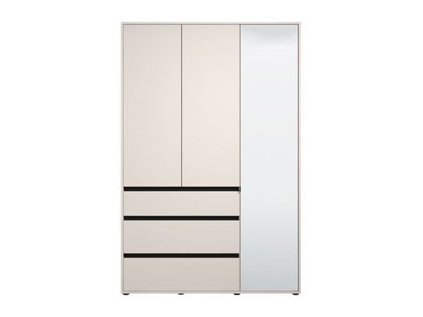 Daral Cashmere Mirrored Wardrobe - 3 Door