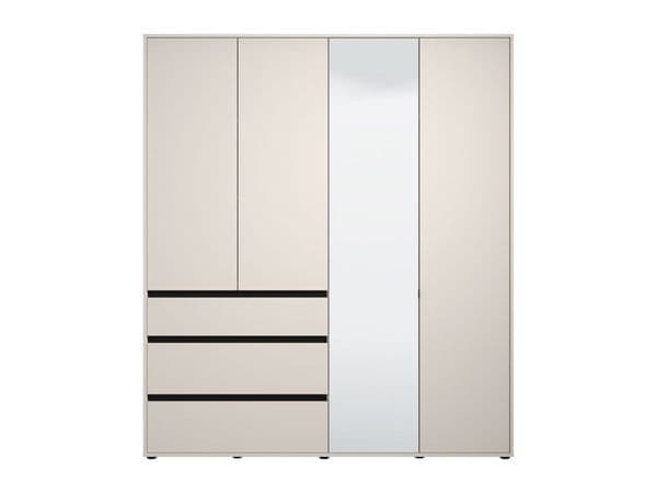 Ulion Cashmere Mirrored Wardrobe - 4 Door